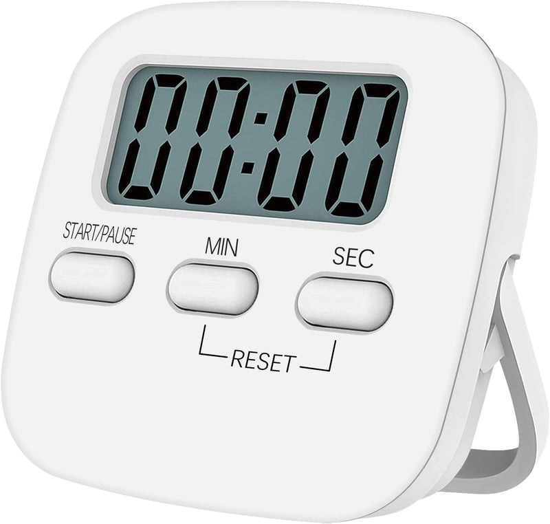 Blue Tick Kitchen Timer and Countdown Loud Ringer 99 Miniute Setting Magnetic or Stand White - Image 1