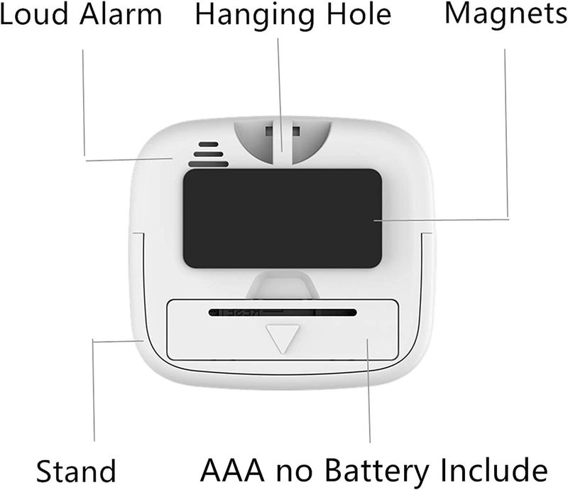 Blue Tick Kitchen Timer and Countdown Loud Ringer 99 Miniute Setting Magnetic or Stand White - Image 3