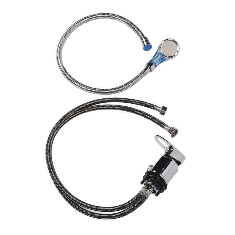Shampoo Bowl Sprayer Kit 70cm Faucet 70cm Soft Hose Shampoo Bed Spray Head Set with Blue Sprayer M - Image 5