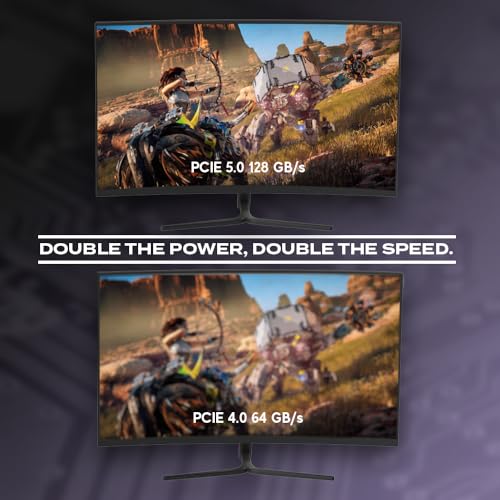 LINKUP PCIE 5.0 Riser Cable | for Vertical GPU Mount | Straight | Graphics Card GPU Ready | Usable with PCIe 4.0 & RX9070/ RTX5090 | 30cm (Total Length: 34cm) - Image 4