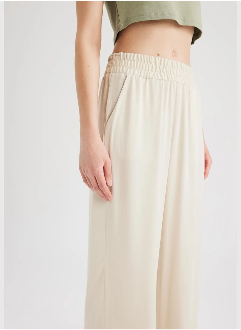 ديفاكتو High Waisted Viscose Culottes