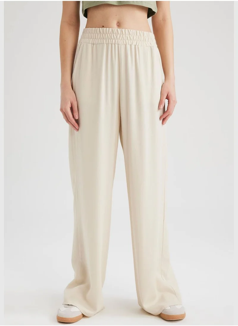 ديفاكتو High Waisted Viscose Culottes