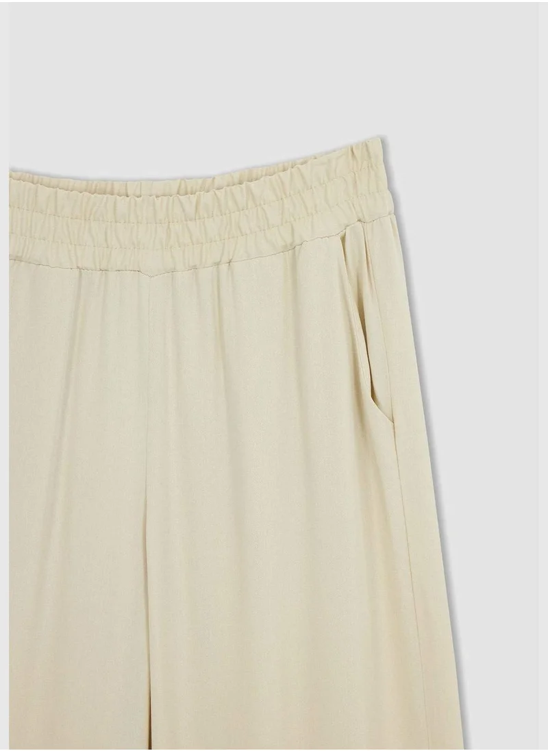 ديفاكتو High Waisted Viscose Culottes