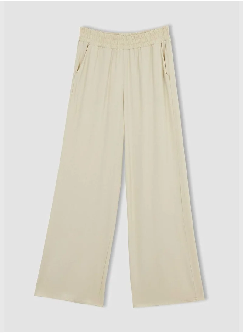 ديفاكتو High Waisted Viscose Culottes
