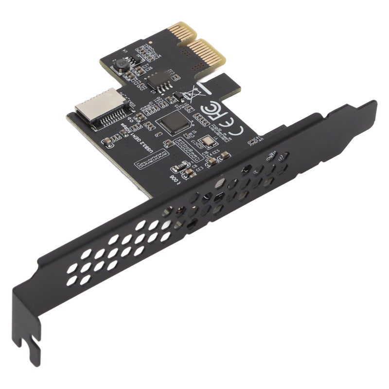 USB 3.2 PCI E Riser Card: Black, Ceramic Capacitors, Fast 5Gbps Transmission - Double Protection, PCI E to Type E Expansion Card for Windows Linux Desktop PC Upgrade - Image 5