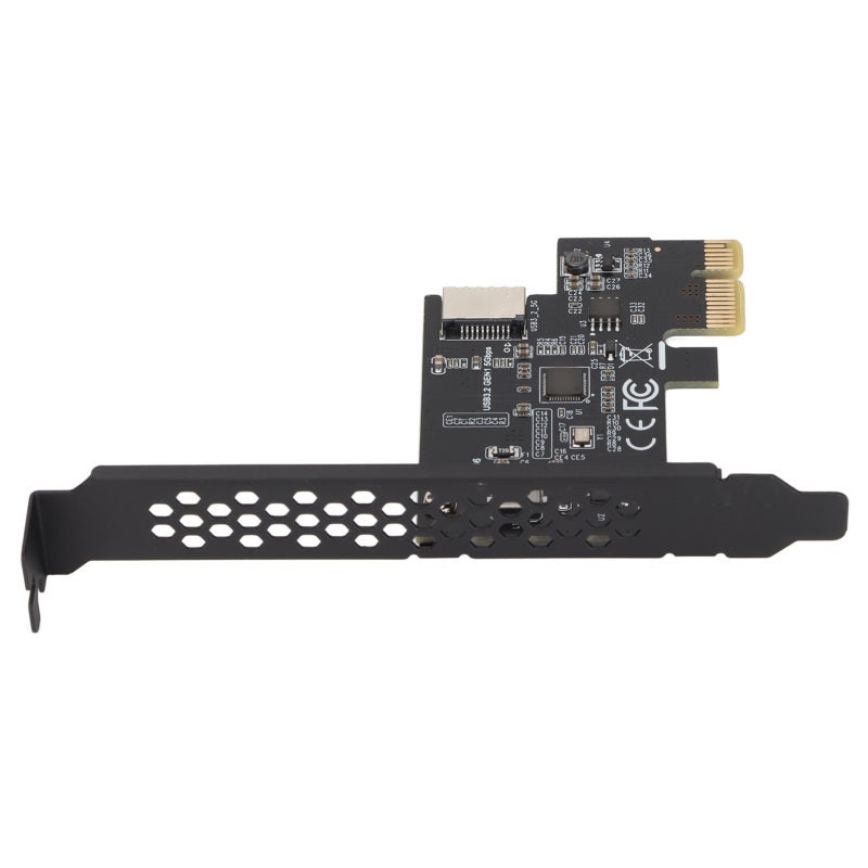 USB 3.2 PCI E Riser Card: Black, Ceramic Capacitors, Fast 5Gbps Transmission - Double Protection, PCI E to Type E Expansion Card for Windows Linux Desktop PC Upgrade - Image 3