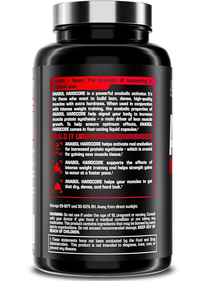 Nutrex Research أنابول هاردكور منشط أنابولي، باني عضلات ووكيل تصلب، 60 حبة - Image 2