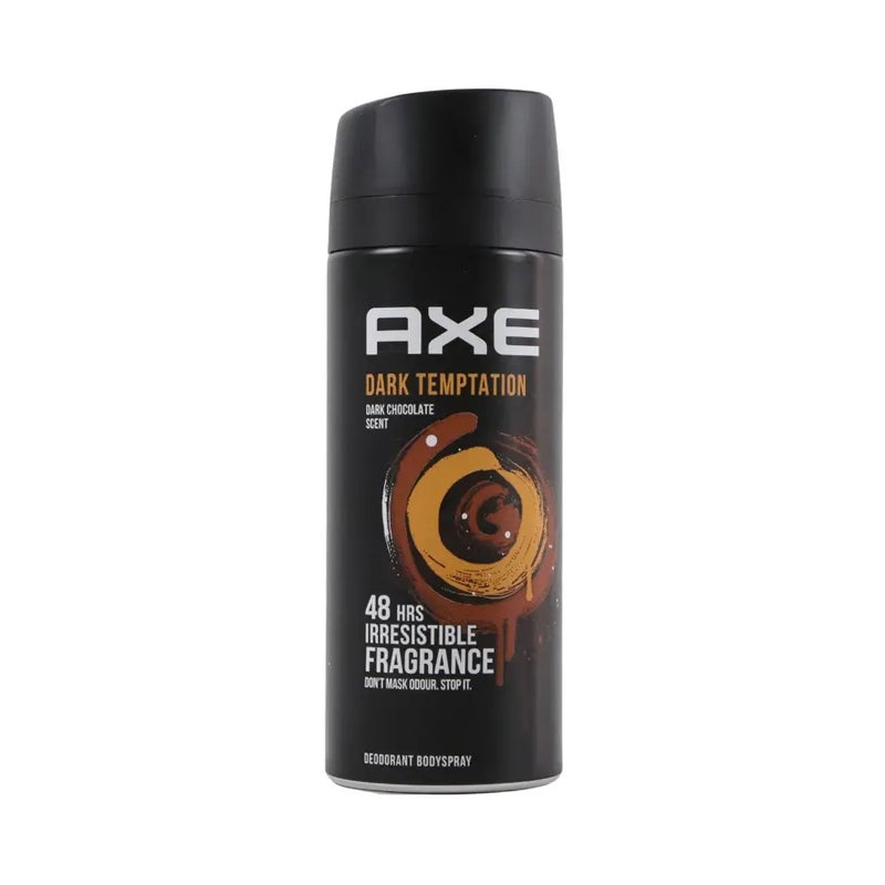 Axe Dark Temptation Dark Chocolate Scent- Body Spray 48 Hours Irresistible Fragrance Deodorant- 150ml - Image 1