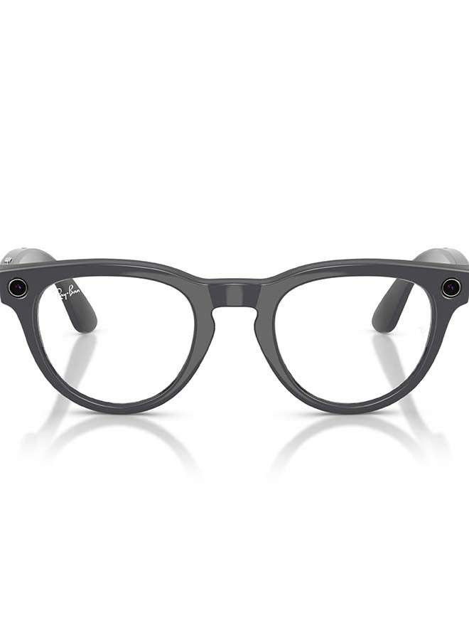 ميتا RAY-BAN Headliner (Gen 2) Shiny Asteroid Grey Frame Clear to Emerald Transitions Lens Standard High bridge Shiny Asteroid Grey Clear to Emerald Transitions - Image 1