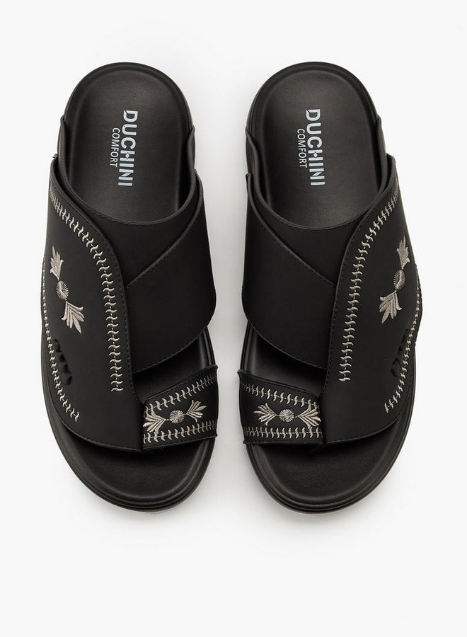 دوتشيني صنادل رجالية مطرزة عربية سهلة الارتداء - Image 2