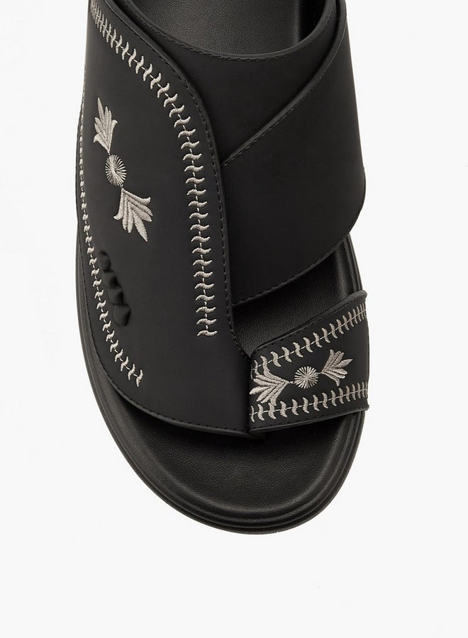 دوتشيني صنادل رجالية مطرزة عربية سهلة الارتداء - Image 4