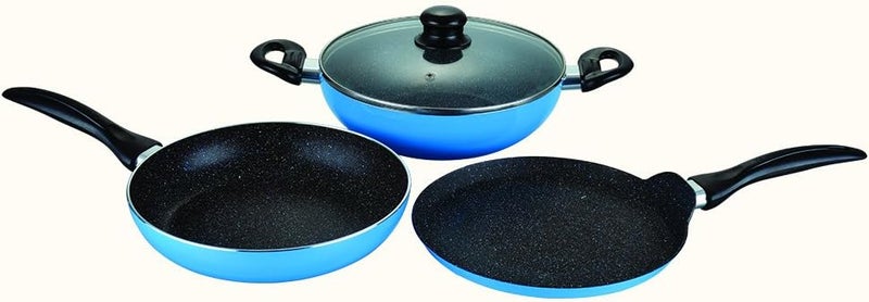 وندر شيف مجموعة أدوات المطبخ Wonderchef Athena، 3 قطع، لون أزرق - Image 1