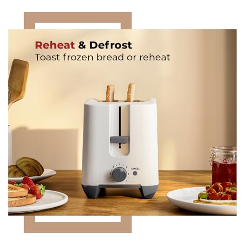 Lifelong Bread Toaster 2 Slice | Auto-Cut-Off | Self-Centering for Even Toasting | Removable Crumb Tray | High Rise Carriage Handle |Pop-Up Toaster | Kitchen Appliance (LLPT10) - Image 4