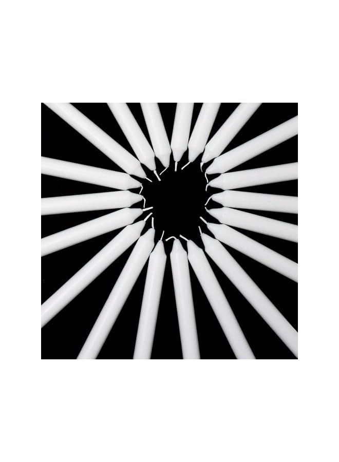 The Bros White Taper Candles Set of 10 candlesticks 2.0, Unscented, Classic Design - Image 5