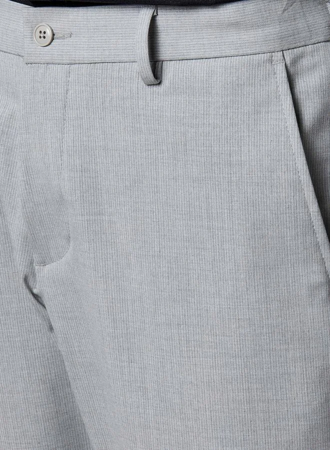 Splash FAV GREY Slim Fit Flexi Waist Trousers for Men | Best Price UAE