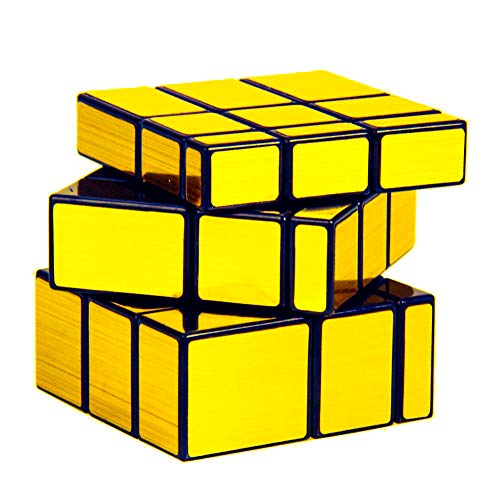 D ETERNAL Speed Cube Combo Set of 4x4 Stickerless and Gold Mirror Stickered Cubes Puzzle Combo (4x4 Cube +Mirror Cube) - Image 2
