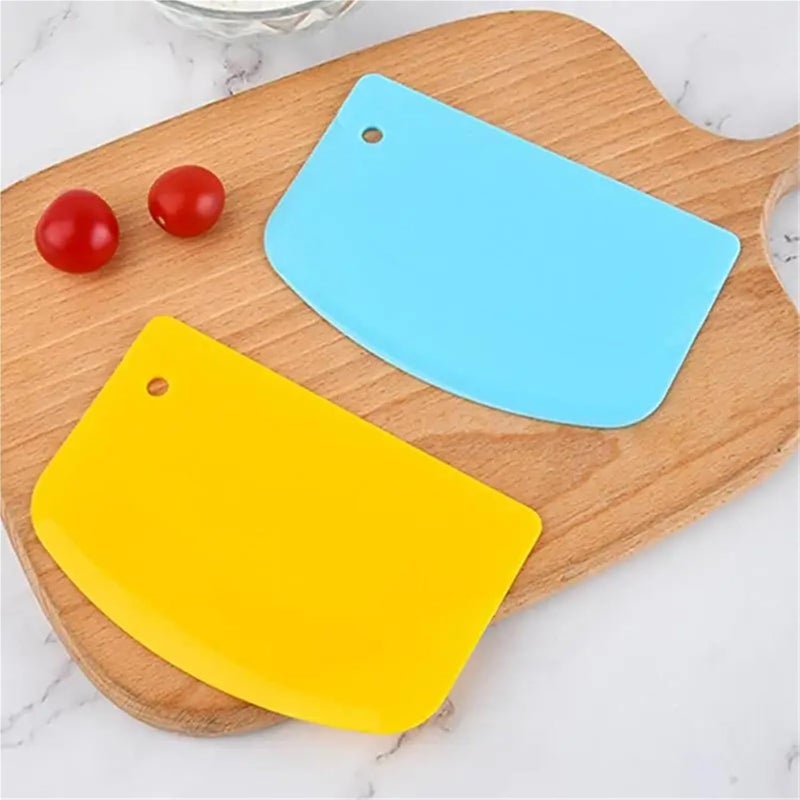 Dough Scraper 24PCS Spatula Good Temperature Resistance Cake Cream Baked Bread Household Products Dough Scraper Cream Scraper For Cooking Baking Scraping(Style C 24pcs) - Image 3