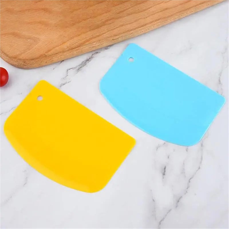 Dough Scraper 24PCS Spatula Good Temperature Resistance Cake Cream Baked Bread Household Products Dough Scraper Cream Scraper For Cooking Baking Scraping(Style C 24pcs) - Image 5
