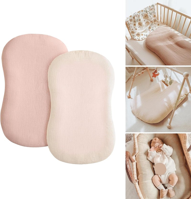 2xMultifunctional Babynest Lounger Sleeve Rest Space Protective Portable Newborns Travel Bed Sheet for Boy Girls - Image 2