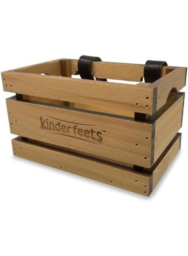 Kinderfeets Wooden Crate Bike Basket - Image 1