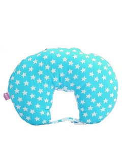 Get It Cotton 5In1 Feeding Pillow With Detachable Cover New Born Portable Breast Feeding Pillow For Baby And Mom (Blue Star Pack Of 1)  - Image 5