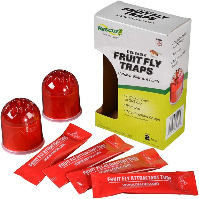 RESCUE! Reusable Fruit Fly Traps - Pack of 2 - Image 2
