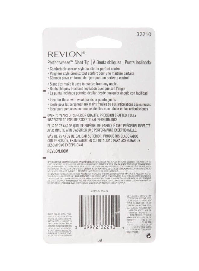 Revlon Slant Tip Tweezer Silver - Image 3