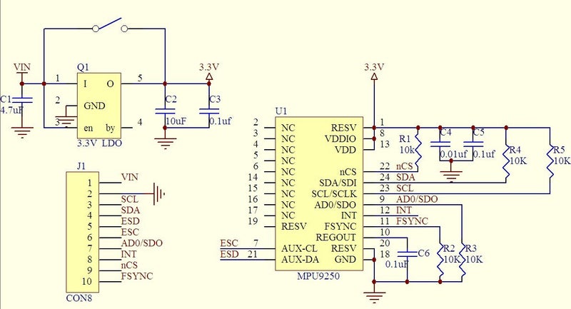 HiLetgo MPU9250 GY-9250 9-Axis 9 DOF 16 Bit Gyroscope Acceleration Magnetic Sensor 9-Axis Attitude +Gyro+Accelerator+Magnetometer Sensor Module IIC/SPI - Image 4