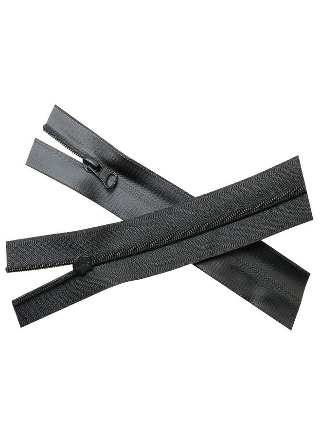 JCBIZ 6pcs Black Waterproof Zipper PVC No.3 Zipper for Outdoor Products Luggage and Backpacks 16cm - Image 3