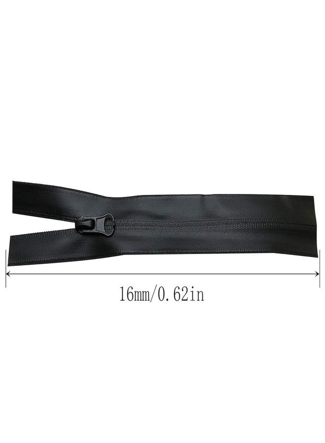 JCBIZ 6pcs Black Waterproof Zipper PVC No.3 Zipper for Outdoor Products Luggage and Backpacks 16cm - Image 4