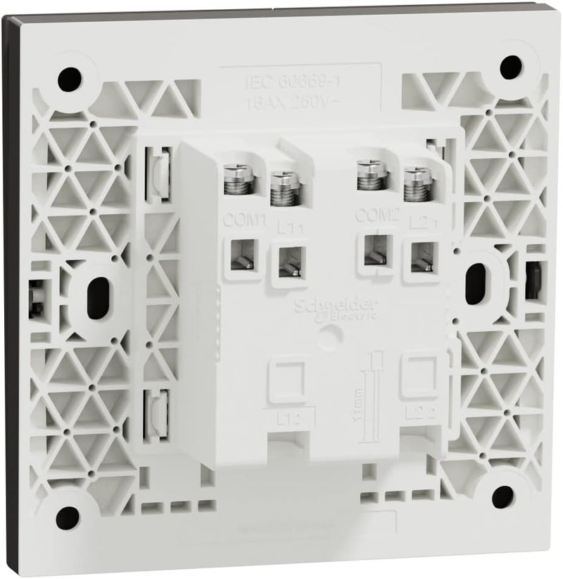 Schneider Electric AvatarOn C 2 Gang Switch - Dark Grey - Image 4