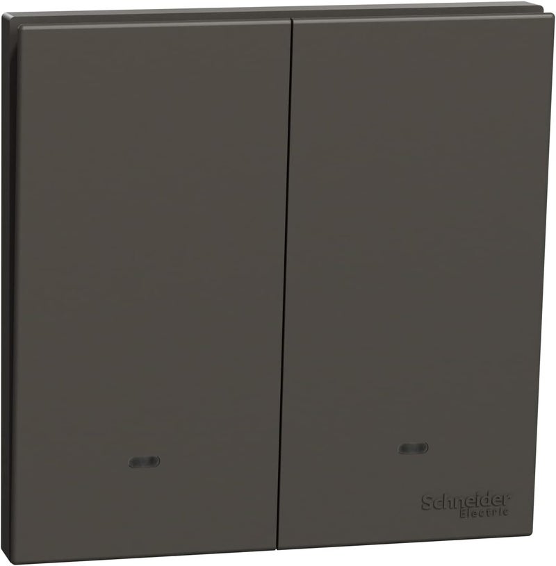 Schneider Electric AvatarOn C 2 Gang Switch - Dark Grey - Image 1
