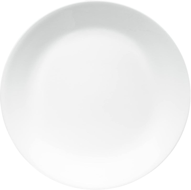Corelle طقم أطباق عشاء كوريل فيتريل زجاج مقاوم للتشقق 4 قطع أطباق غداء شتاء صقيع أبيض - Image 1