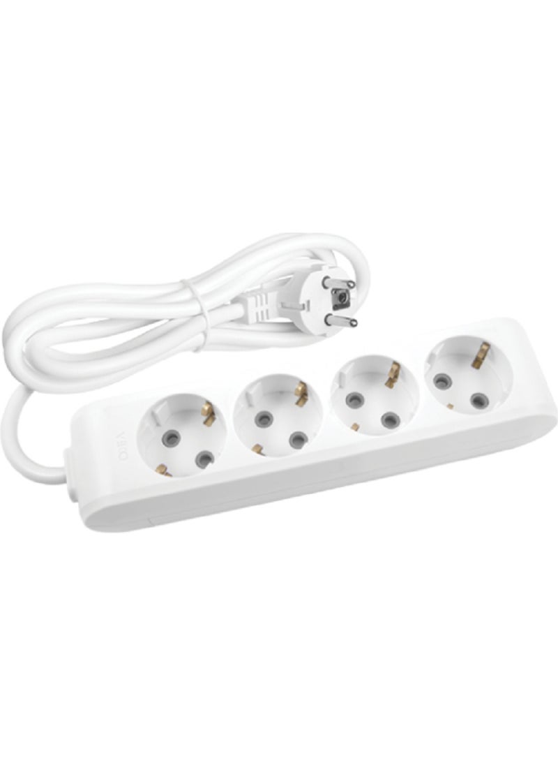 Viko - Multi-Let Quadruple Socket Grounded Cable Child Proof - 5 Mt (5 Meters) 90113405 - Image 1