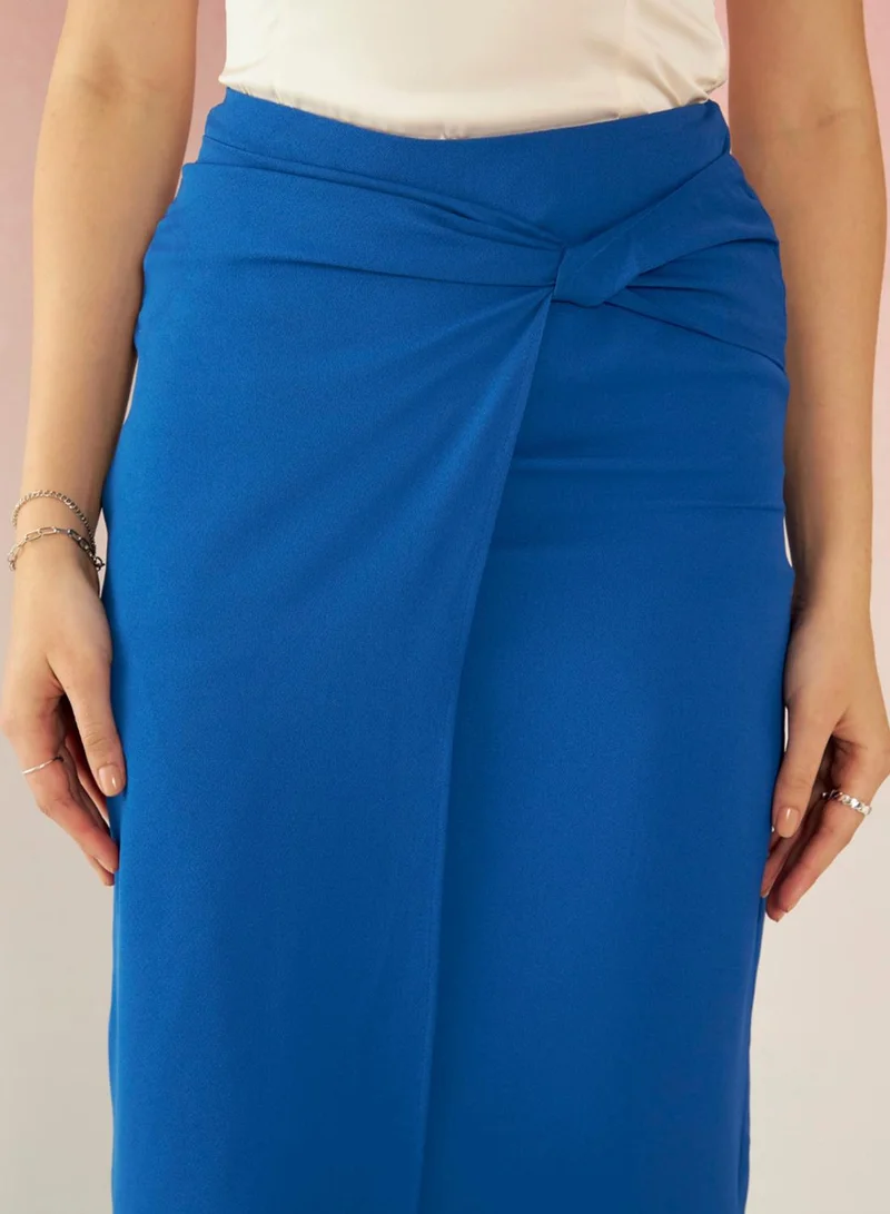 فيرجيو Satin Moss Crepe Pencil Skirt