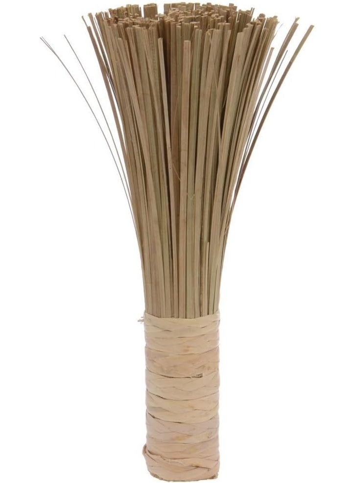 Bluejw 12-Inch Bamboo Wok Brush, Flat Brush, Kitchen Cleaning Brushes for Scrubbing and Cleaning Cooking Pots, Pans and Grilling Utensils - Image 1