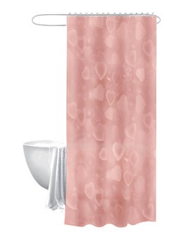 FEELINGS  3D Hearts  Shower Curtain for Bathroom  Shower Curtain Spa Hotel Shower Showroom Bathtubs 180x180 Cm Bath Shower Curtain Color Pink