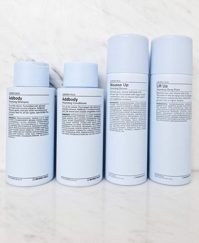 J Beverly Hills Blue Addbody Volumizing Shampoo with Vitamin E Oil for Strong Hair, 12 Oz - Image 4