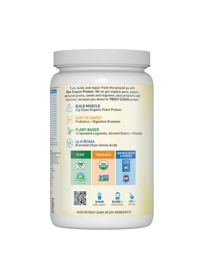 جاردن أوف لايف وجبة عضوية خام من جاردن أوف لايف، مخفوق نباتي بديل للوجبات 22 جرام، بروتين خالٍ من السكر والغلوتين، نكهة الفانيليا 1 رطل - Image 3