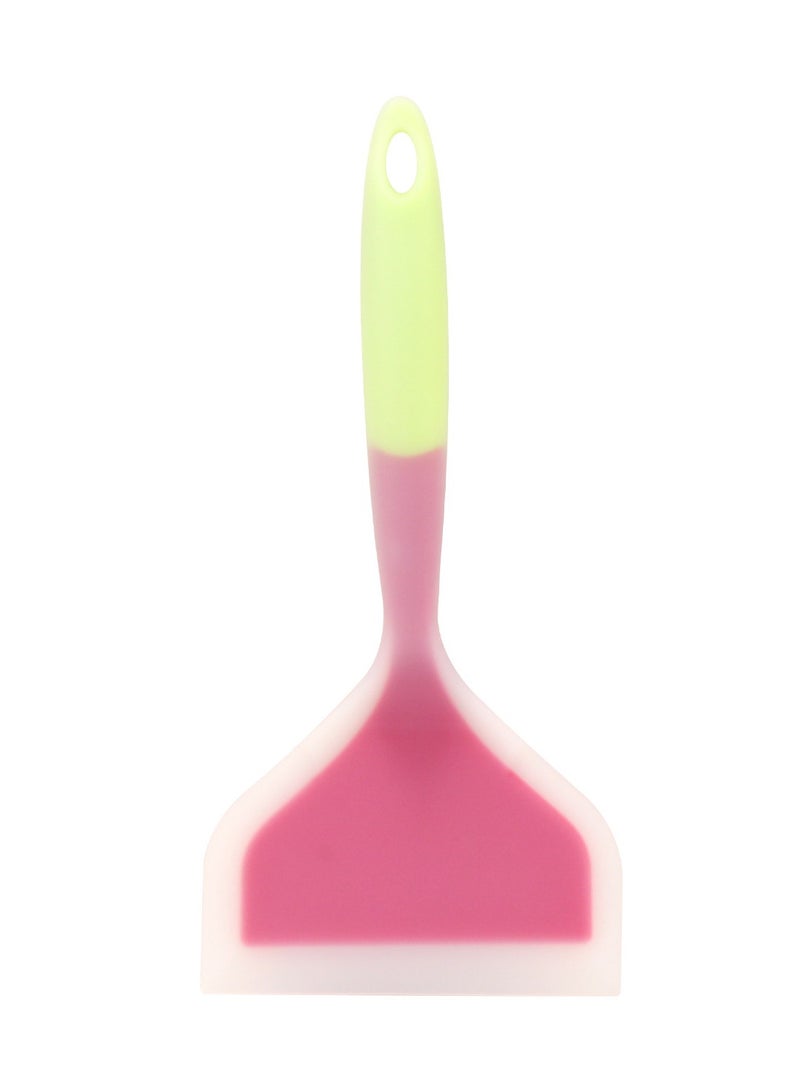 Semi-transparent silicone spatula Jade cooking spatula Wide mouth frying spatula Home cooking cooking spatula Kitchen tools green pink