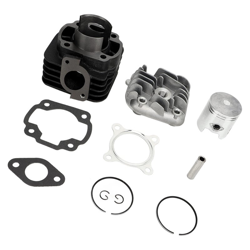 47mm Bore Aluminum Alloy Top End Piston Kit for 2 Stroke Engine Performance Upgrade - Image 2