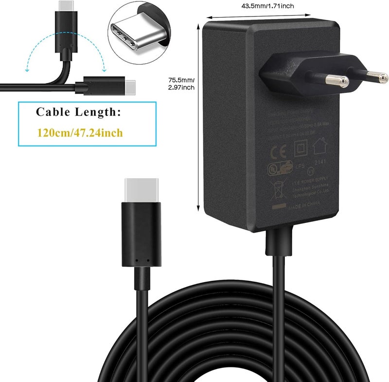 Geekworm Raspberry Pi 4 Power Supply 20W 5V 4A USB-C Power Supply Charger for Raspberry Pi 4 8GB / 4GB / 2GB / NASPi / X735 / X708 / X728 / X630 / Pi 400 / Orange Pi 5 / 5B / 5 Plus - Image 3