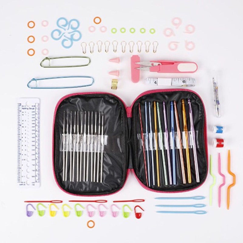 Ergonomic Crochet Hooks Set: 12pcs Colorful Smooth Hooks With Storage Bag - Portable Hand Fatigue Reducing Knitting Tools For Diy Crafts, Home Knitting Beginners & Enthusiasts - Image 3