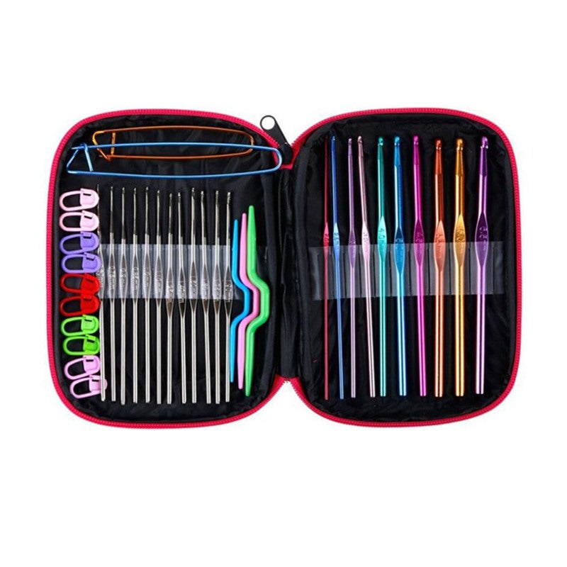 Ergonomic Crochet Hooks Set: 12pcs Colorful Smooth Hooks With Storage Bag - Portable Hand Fatigue Reducing Knitting Tools For Diy Crafts, Home Knitting Beginners & Enthusiasts - Image 4