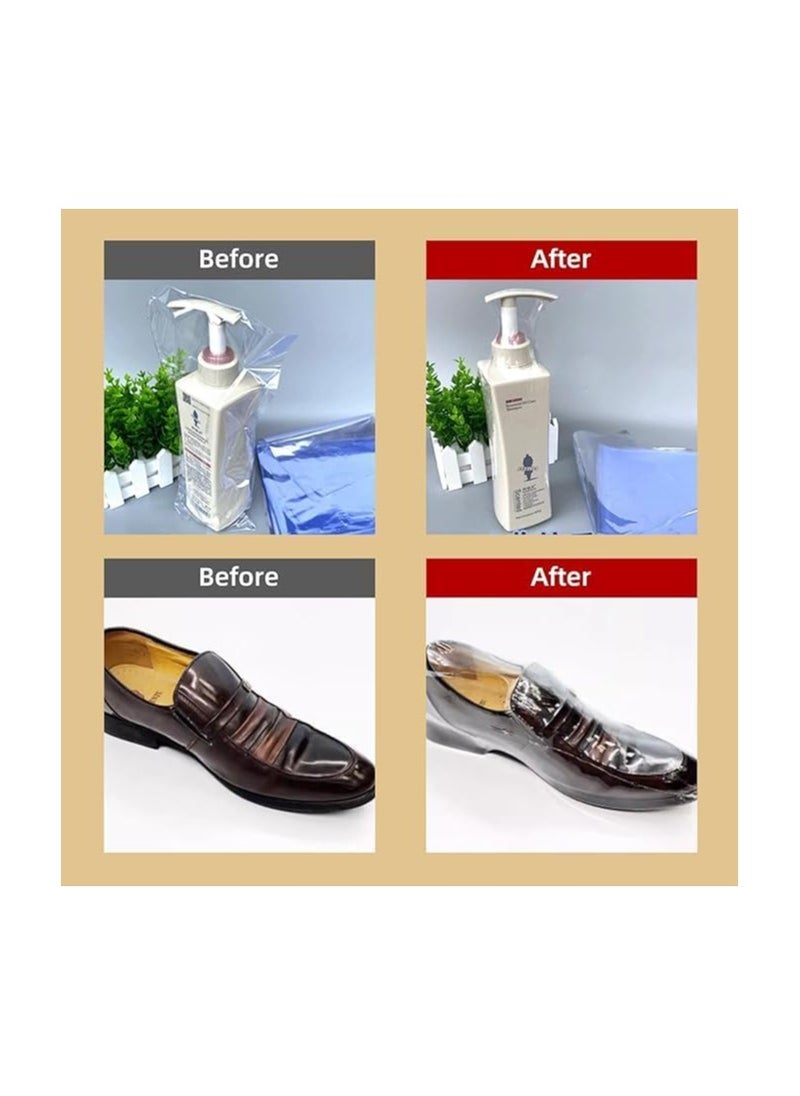Generic 50pcs XL Shrink Shoe Packaging Bags to Protect Shoes Avoid Yellowing Soles and Keep Dust Out for Wrapping Remote Controls, Soap, Bath Bombs, Candles, Small Gifts, Jars and Crafts  - Image 3
