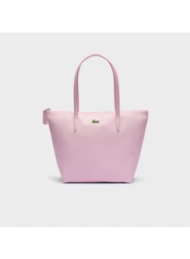 لاكوست حقيبة لاكوست صغيرة كبيرة L.12.12 كونسيبت كارتاغ تويت باغ حقيبة يد حقيبة كتف حقيبة تسوق للنساء - الوردي الفاتح - Image 1