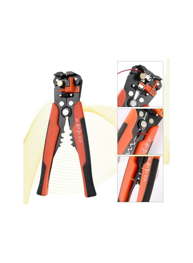 promass Multifunctional Cable Wire Stripper Cutter, Crimping Stripping Plier Tool,5-in-1 Automatic Wire Stripper for Wire Stripping, Cutting, Crimping，Wire with 400pcs Connectors - Image 3