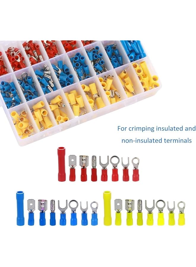 promass Multifunctional Cable Wire Stripper Cutter, Crimping Stripping Plier Tool,5-in-1 Automatic Wire Stripper for Wire Stripping, Cutting, Crimping，Wire with 400pcs Connectors - Image 4