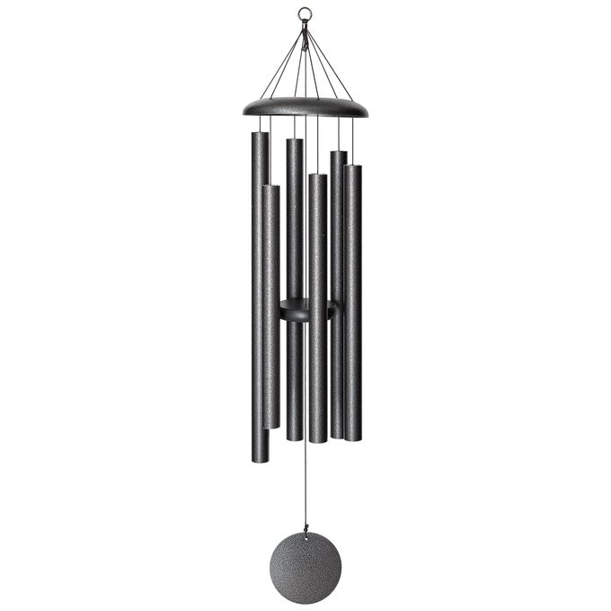BY WIND RIVER 50 INCH SILVER VEIN WIND CHIME FOR PATIO BACKYARD GARDEN AND OUTDOOR DECOR ALUMINUM CHIME MADE IN THE USA