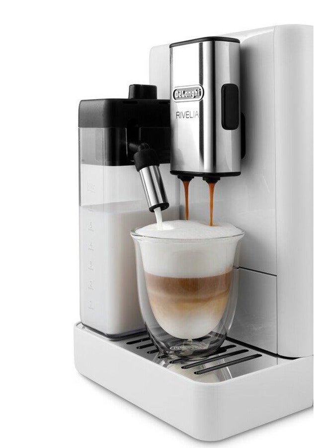ديلونجي Rivela Coffee Machine 19 Bar 1450W 1.8 L 1450 W EXAM440.55.W White - Image 2